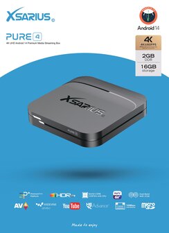 Xsarius Pure 4 Streaming Box 4K UHD