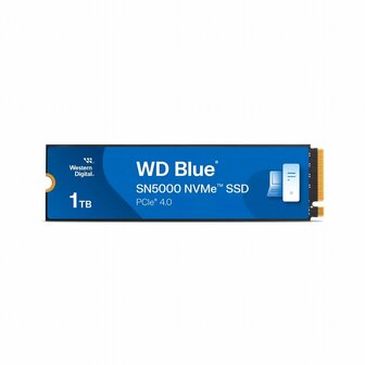Western Digital Blue SN5000 | 1TB NVMe SSD | M.2 | Gen4 | 5.150MB/s Lezen | 4.900MB/s Schrijven