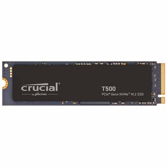 Crucial T500 | 2 TB NVMe SSD | M.2 Gen 4 | 7.400 MB/s Lezen | 7.000 MB/s Schrijven