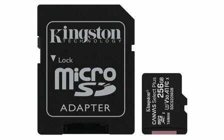 Kingston Canvas Select Plus | MicroSDXC | 256GB | Class 10 | UHS-I U1