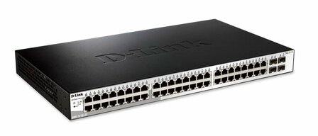 D-Link DGS-1210-52 netwerk-switch Managed L2 Gigabit Ethernet (10/100/1000) 1U Zwart