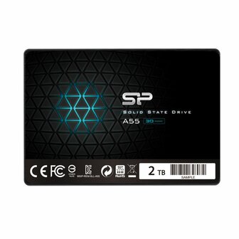 Silicon Power A55 | 2TB SATA SSD | 2.5'' | 500MB/s Lezen | 450MB/s Schrijven