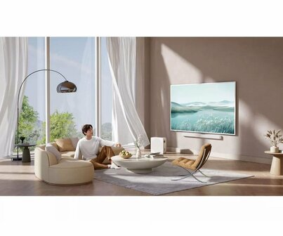 TCL NXTFRAME 55A300PRO | 55" 4K Ultra HD QLED Smart TV | Google TV | Inclusief Soundbar &amp; Subwoofer | Dolby Vision IQ | 120Hz