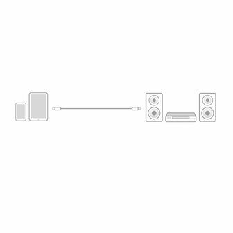 ACT AC3611 | 3.5mm Audiokabel | 3 Meter | Stereo Jack naar Jack | Zwart