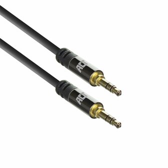 ACT AC3612 | 3.5mm Audiokabel | 5 Meter | Stereo Jack naar Jack | Zwart