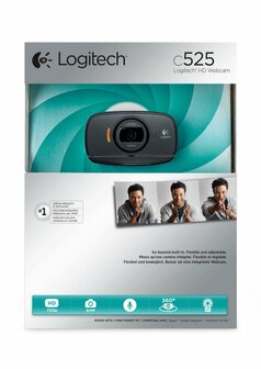 Logitech C525 webcam 8 MP 1280 x 720 Pixels USB 2.0 Zwart
