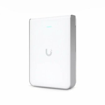 Ubiquiti UniFi U7 Pro Wall | WiFi 7 Access Point (BE5700) | Tri band tot 5.7 Gbps | 1x 2.5G RJ45 | PoE+ | Inclusief Muurmontage | Wit