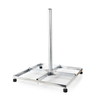 ASAT Tegelvoet / Balkon standaard 4 x 30x30 cm Demontabel met buis lengte 75 cm (verlengbaar)