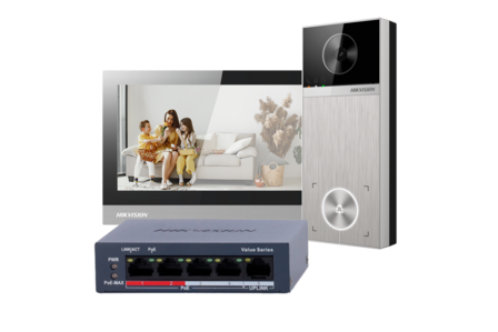 Hikvision DS-KIS613-S 4 MP IP Video-Intercomkit met WiFi en App Bediening