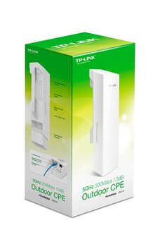 TP-Link CPE510 | WiFi 4 (802.11n) Outdoor Access Point | 300 Mbit/s | PoE (met Adapter) | Inclusief Mastmontagebeugel
