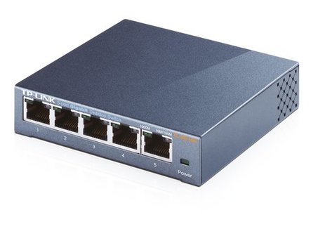TP-Link TL-SG105 | Unmanaged Switch | 5 Poorten | Gigabit Ethernet (10/100/1000 Mbps) | Zwart