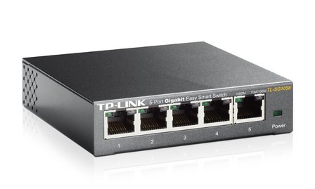 TP-LINK TL-SG105E L2 Gigabit Ethernet (10/100/1000) Zwart