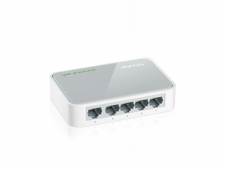 TP-Link TL-SF1005D | Unmanaged Switch | 5-poorts Fast Ethernet (10/100 Mbps) | Wit