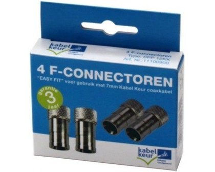 Technetix Cai 4 stuks f-conn. push-on