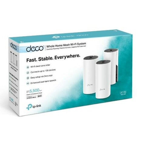 TP-Link Deco M4 (3-pack) | Dual-band WiFi 5 Mesh Router | Gigabit Ethernet | AC1200