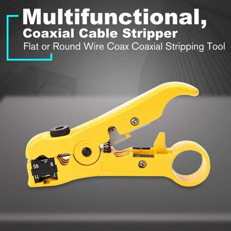 Coax en UTP kabel stripper 
