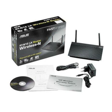 ASUS RT-N12LX draadloze router Fast Ethernet Zwart