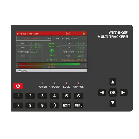 Amiko Multitracker 3 Professional Hybrid DVB Meter 5" Colour Display