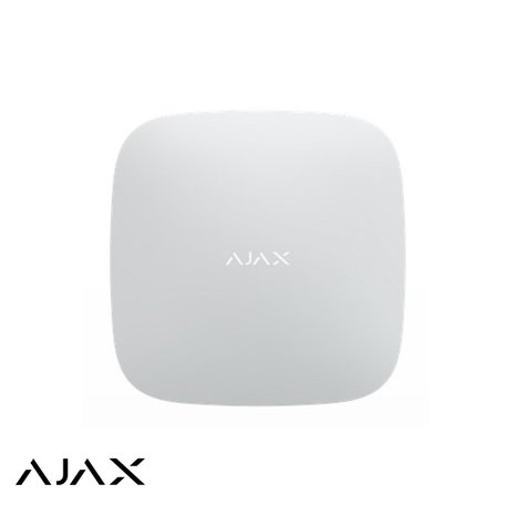 Ajax Hub 2 wit met 2x GSM en LAN communicatie