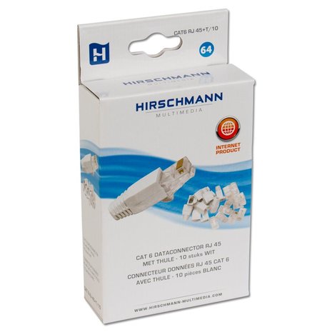 Hirschmann CAT6 RJ45+T/10 shop RJ 45 connector CAT6 10st