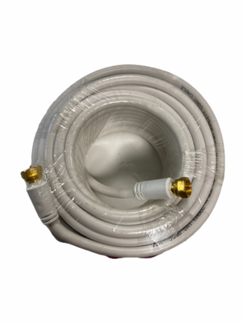 10 meter coax kabel met 2 f-connector stekkers