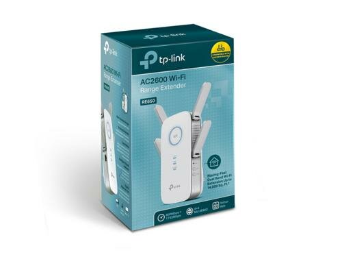 TP-Link RE650 | Wi-Fi 5 Range Extender | Dual-band | 2600 Mbps | Gigabit Ethernet | Wit