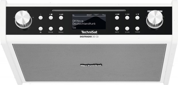 Technisat DigitRadio 20 CD Dab+ keukenradio wit