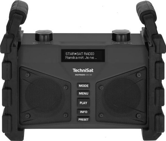 TechniSat DigitRadio 230OD Dab+FM +BT +Accu Zwart