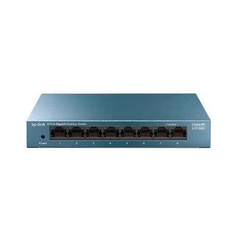 TP-Link LS108G | Unmanaged Switch | 8 Poorten | Gigabit Ethernet (10/100/1000 Mbps) | Desktop