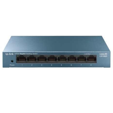 TP-Link LS108G | Unmanaged Switch | 8 Poorten | Gigabit Ethernet (10/100/1000 Mbps) | Desktop
