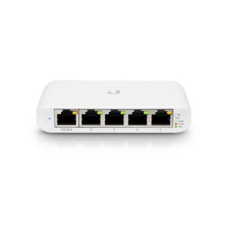 Ubiquiti Networks UniFi USW Flex Mini | Managed Switch | 5 Poorten | Gigabit Ethernet (10/100/1000 Mbps) | PoE | Wit