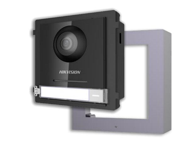 Hikvision DS-KIS602 IP Video intercom kit, 1 drukknop, 2 MP HD video, 7" touch screen binnenstation