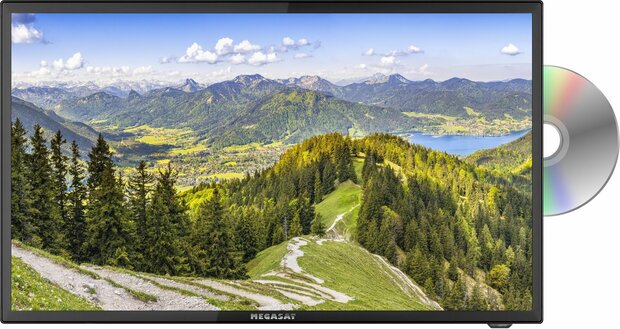 Megasat Royal Line III 22" Camping TV 12 en 24V met Triple Tuner en Fastscan