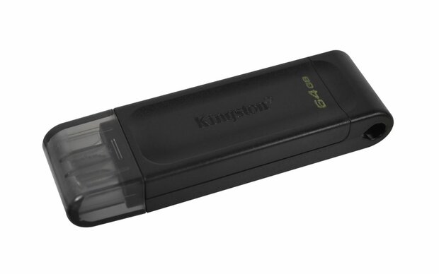 Kingston Technology DataTraveler 70 USB flash drive 64 GB USB Type-C 3.2 Gen 1 (3.1 Gen 1) Zwart
