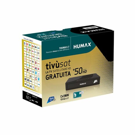 Humax Tivumax LT - HD-3800S2 - Full HD - DVB-S2 - Tivusat HD-kaart