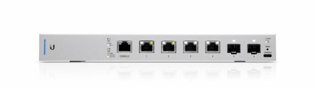 Ubiquiti UniFi US-XG-6POE | Managed Switch | 6 Poorten | 10G Ethernet (100/1000/10000) | Power over Ethernet (PoE) | 1U | Grijs