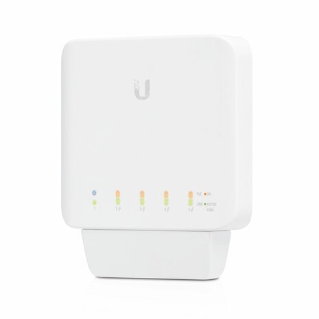 Ubiquiti UniFi USW-FLEX | Managed L2 Switch | Gigabit Ethernet (10/100/1000) | Power over Ethernet (PoE) | Wit