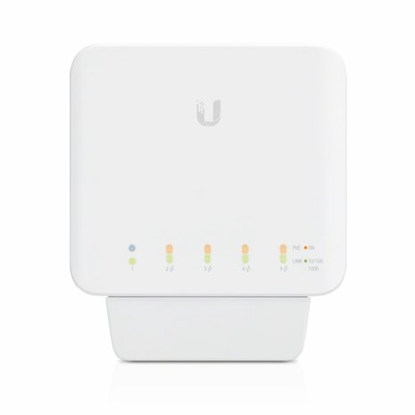 Ubiquiti UniFi USW-FLEX | Managed L2 Switch | Gigabit Ethernet (10/100/1000) | Power over Ethernet (PoE) | Wit