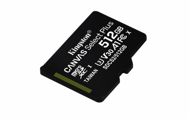 Kingston Canvas Select Plus | SDXC | 512GB | Class 10 | UHS-I U1