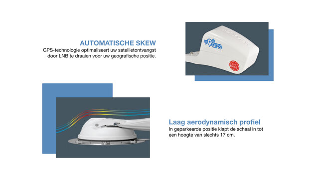 Maxview Target Auto Skew 65cm Single of Twin