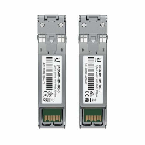 Ubiquiti UACC-OM-MM-10G-D-2 | SFP+ Transceiver Module | 10 Gbps | Multimode | 850 nm | LC Duplex | 300 m