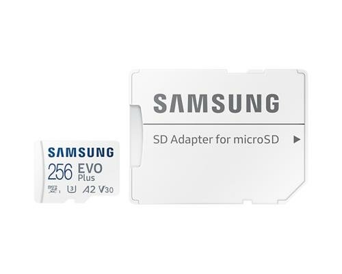 Samsung EVO Plus | MicroSDXC | 256GB | Class 10 | UHS-I U3