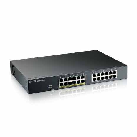 Zyxel GS1915-24EP | Managed L2 Switch | 24 Poorten | Gigabit Ethernet (10/100/1000 Mbps) | PoE | 1U Rackmount