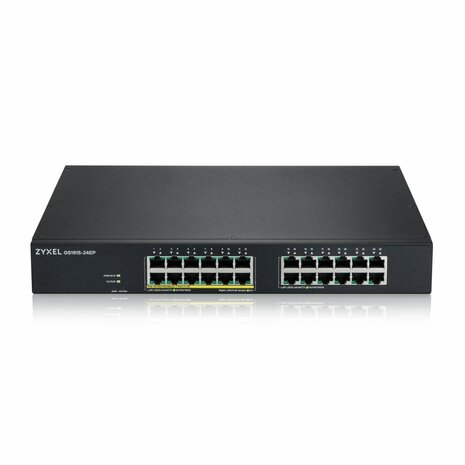 Zyxel GS1915-24EP | Managed L2 Switch | 24 Poorten | Gigabit Ethernet (10/100/1000 Mbps) | PoE | 1U Rackmount