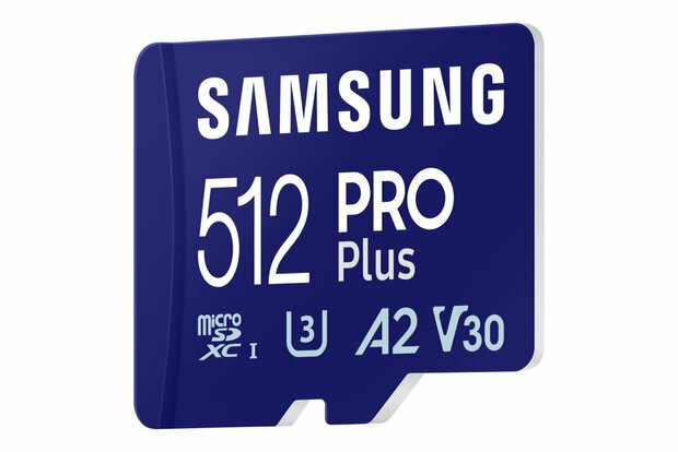 Samsung EVO Plus | MicroSDXC | 512GB | Class 10 | UHS-I U3 | Inclusief adapter