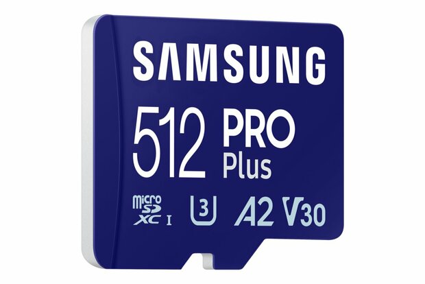 Samsung EVO Plus | MicroSDXC | 512GB | Class 10 | UHS-I U3 | Inclusief adapter