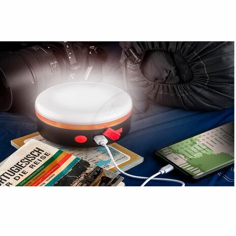 Goobay LED-campinglamp Solar zonne-energie met IR-afstandsbediening