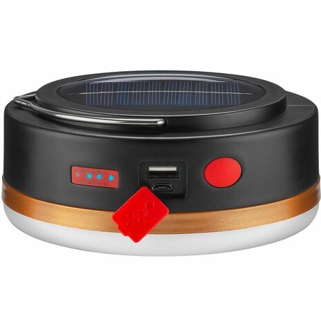 Goobay LED-campinglamp Solar zonne-energie met IR-afstandsbediening