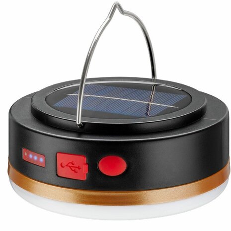 Goobay LED-campinglamp Solar zonne-energie met IR-afstandsbediening