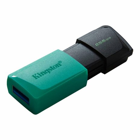 Kingston DataTraveler Exodia M | 256GB USB-A 3.2 Flash Drive | Zwart/Turkoois